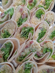 Livraison Wrap oeufs, lard et avocat